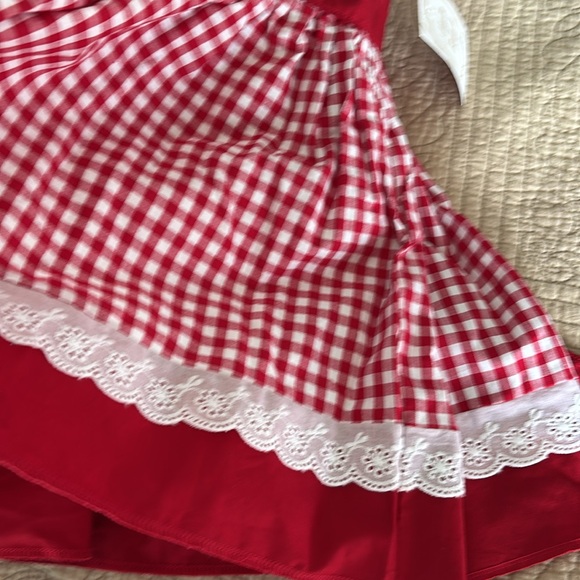 NEW❤️Haute Baby Checkered Apron Dress - Picture 4 of 8